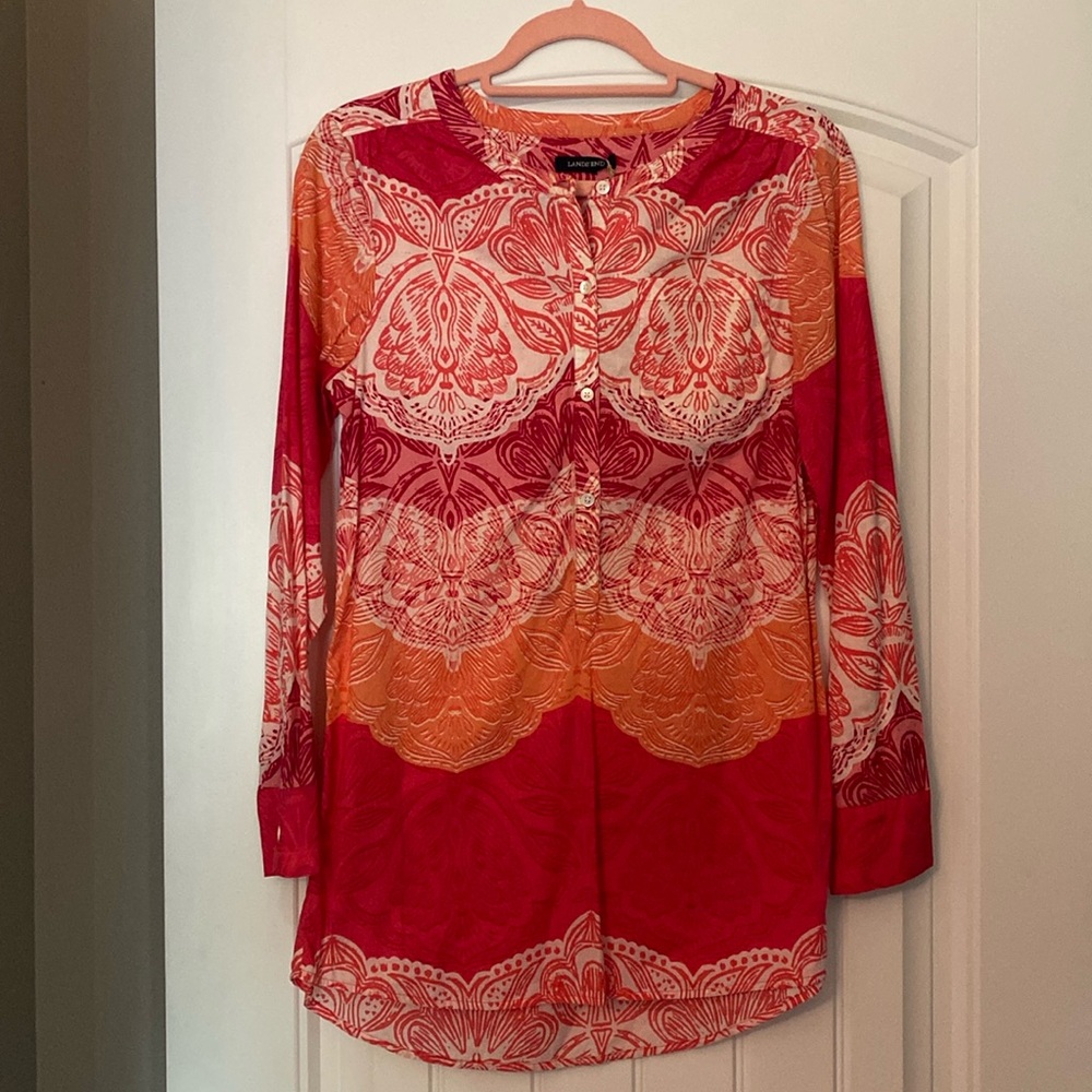 Tropical long sleeve top